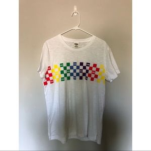VS Pink Rainbow Checkerboard T-Shirt